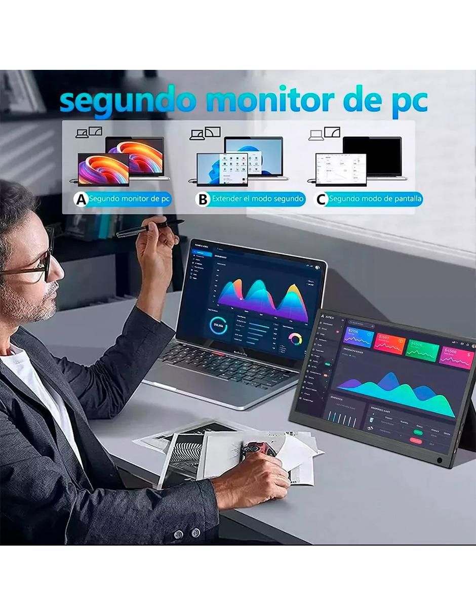 Monitor portátil standard full HD 15.6 pulgadas 156MP