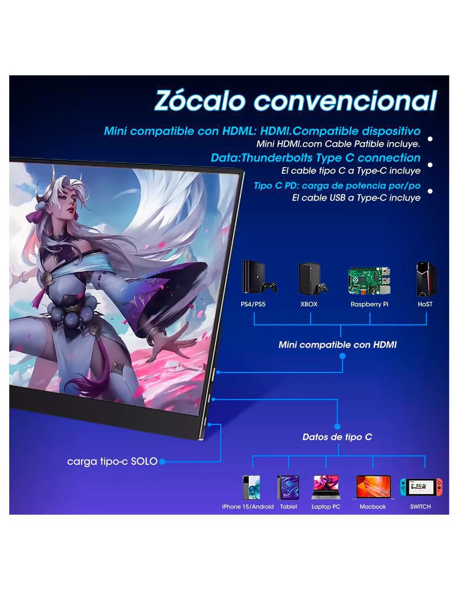 Monitor portátil standard full HD 15.6 pulgadas 156FC 8