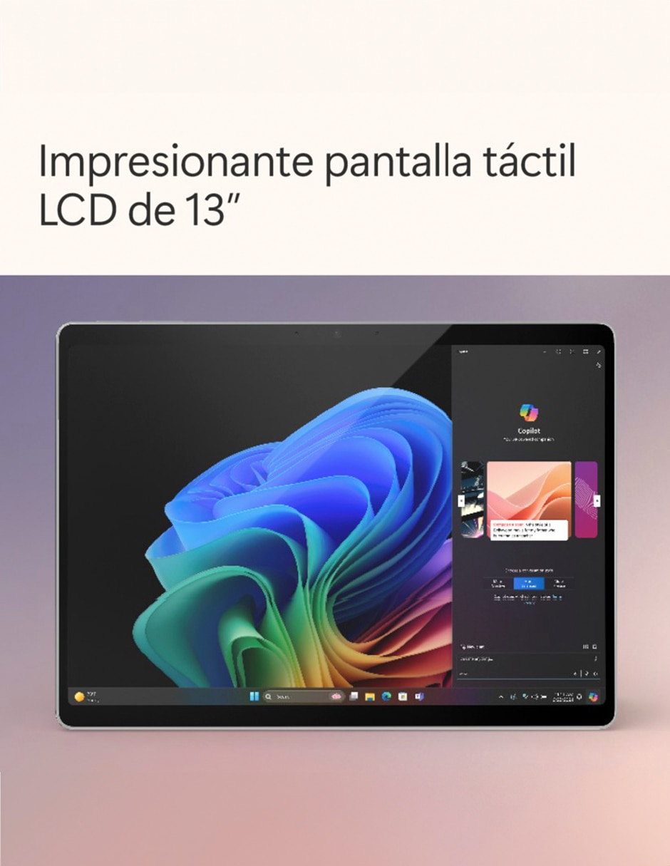 Laptop thin & light touch Microsoft 13 pulgadas Full HD Snapdragon X Plus Qualcomm Adreno 16 GB RAM 256 GB SSD