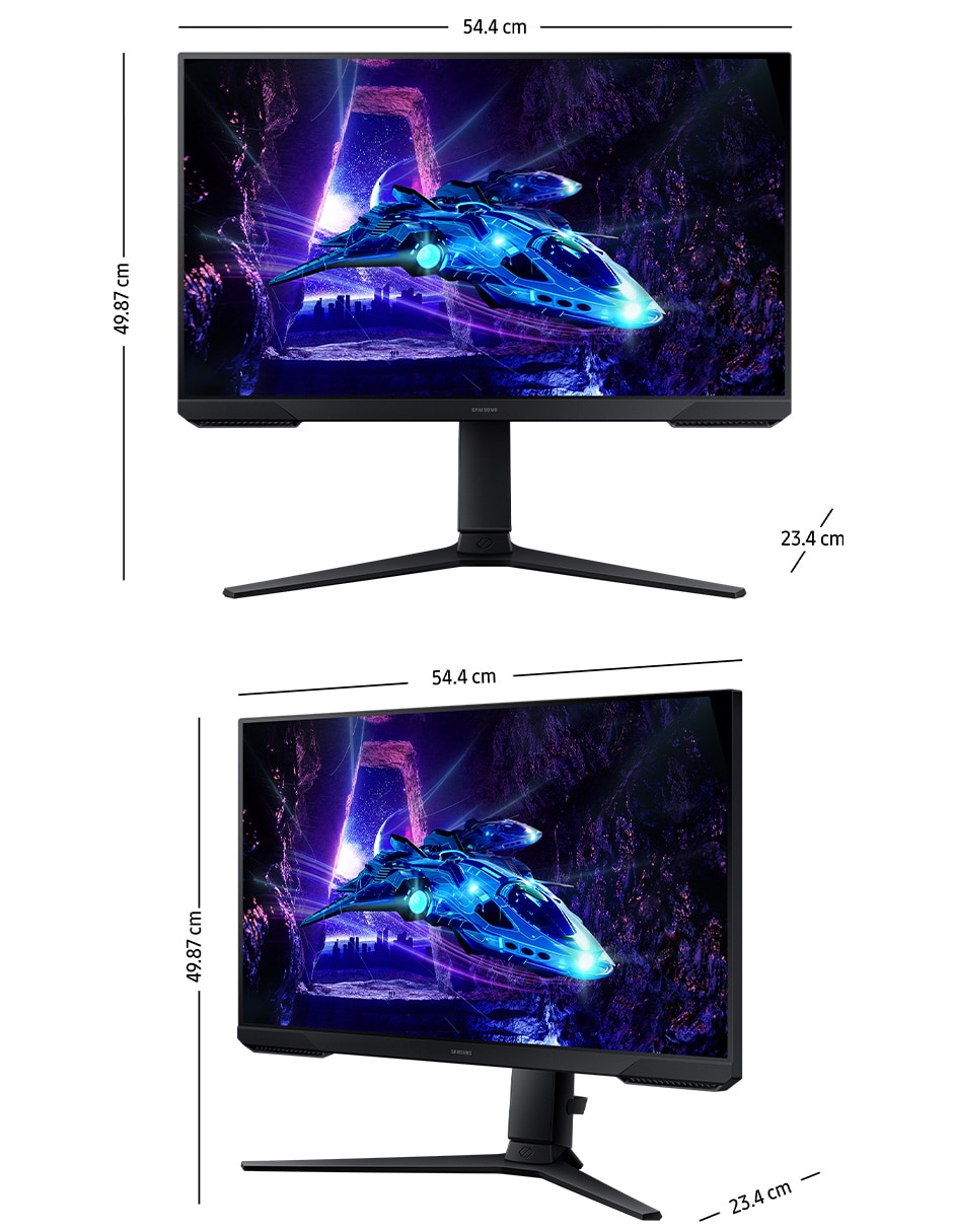 Monitor gamer Samsung standard full HD 24 pulgadas LS24DG300ELXZX