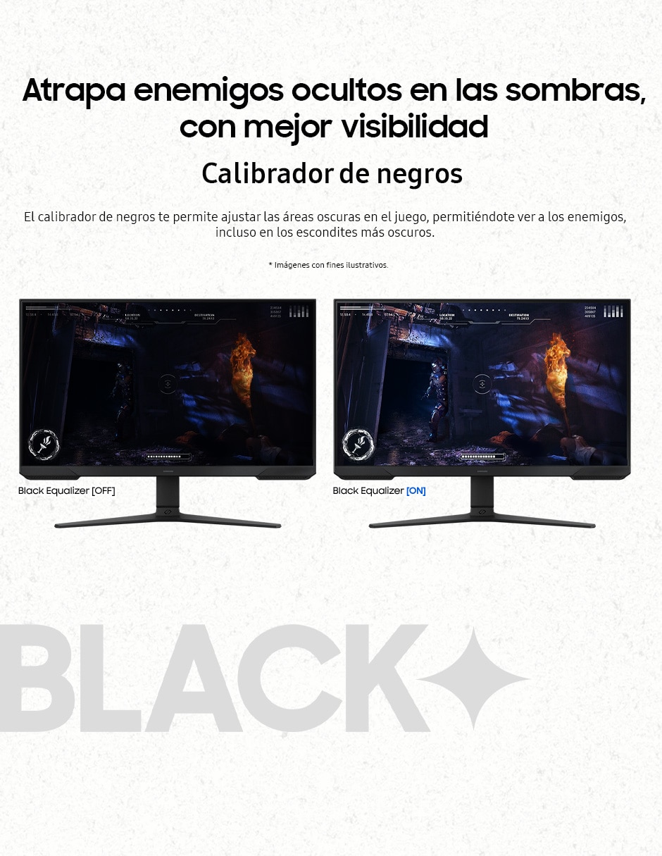 Monitor gamer Samsung standard full HD 24 pulgadas LS24DG300ELXZX