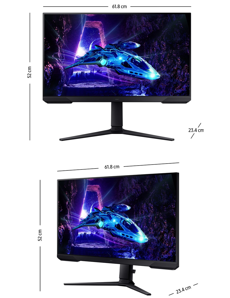 Monitor gamer Samsung standard full HD 27 pulgadas LS27DG300ELXZX