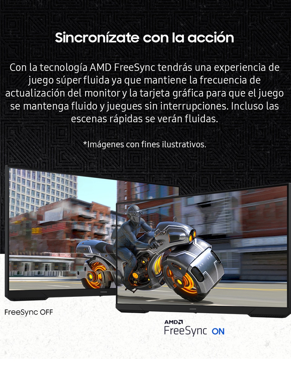 Monitor gamer Samsung standard full HD 27 pulgadas LS27DG300ELXZX
