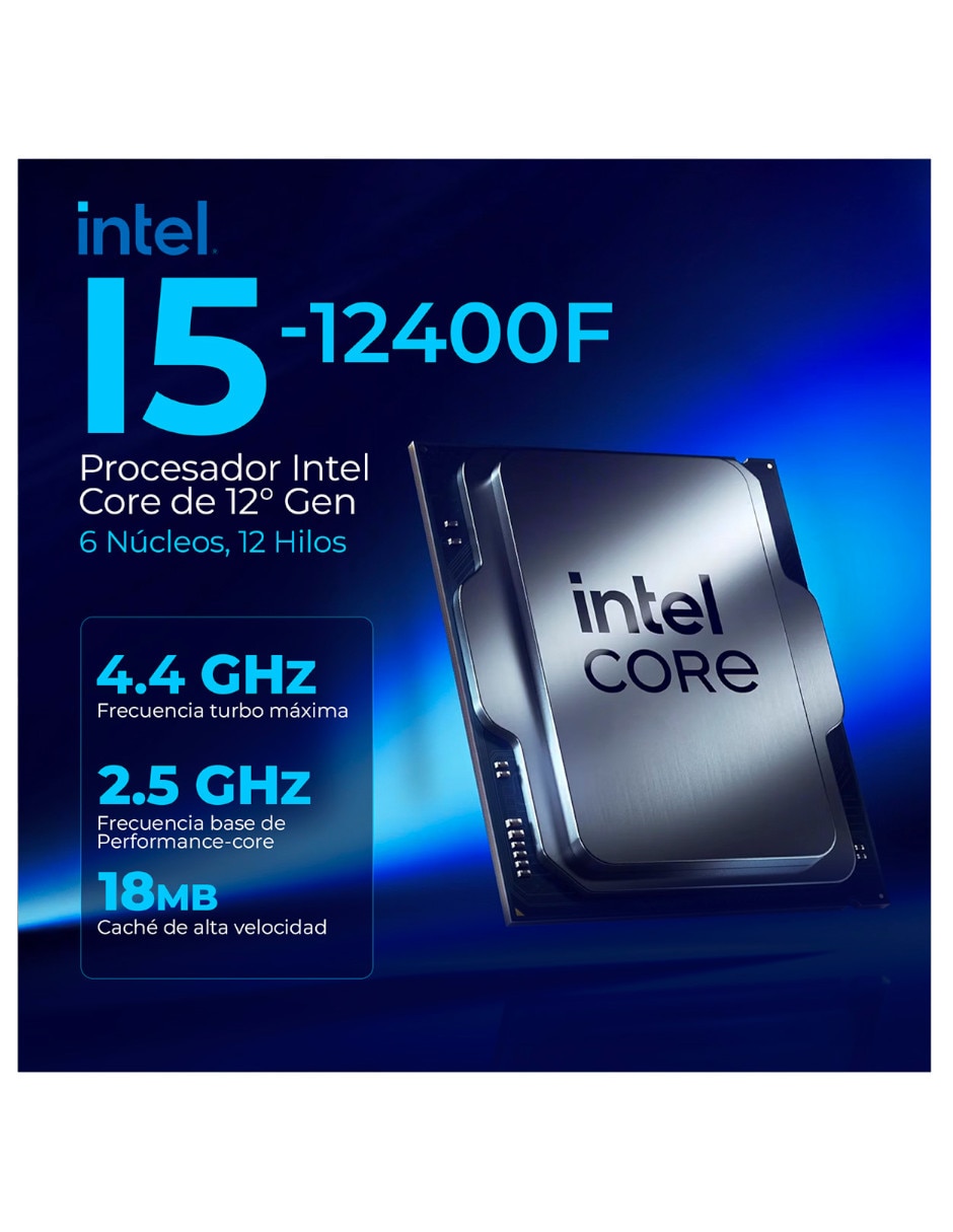 Computadora gamer XTPCI532GB4060AB Intel Core i5 NVIDIA GeForce RTX 5060 16 GB RAM 1 TB SSD 6