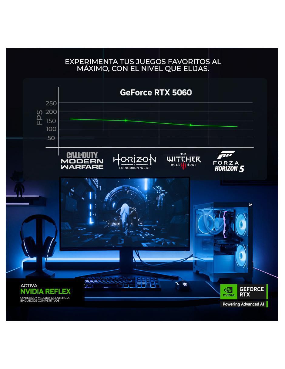 Computadora gamer Xtreme Core Intel Core i5 NVIDIA GeForce RTX 5060 32 GB RAM 1 TB SSD 8