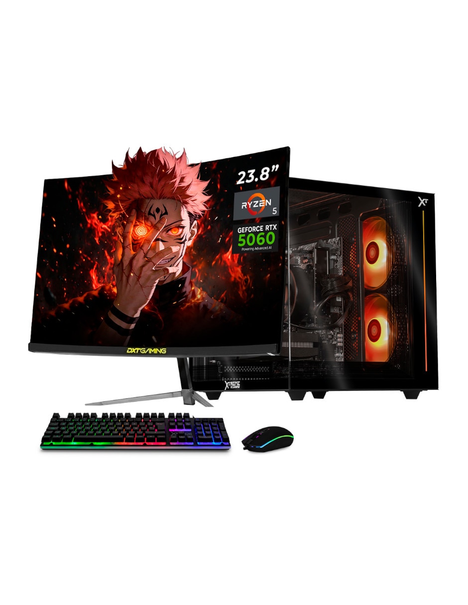 Computadora gamer XTPCR516GB4060MKB 23.8 pulgadas Full HD AMD Ryzen 5 NVIDIA GeForce RTX 5060 16 GB RAM 1 TB SSD