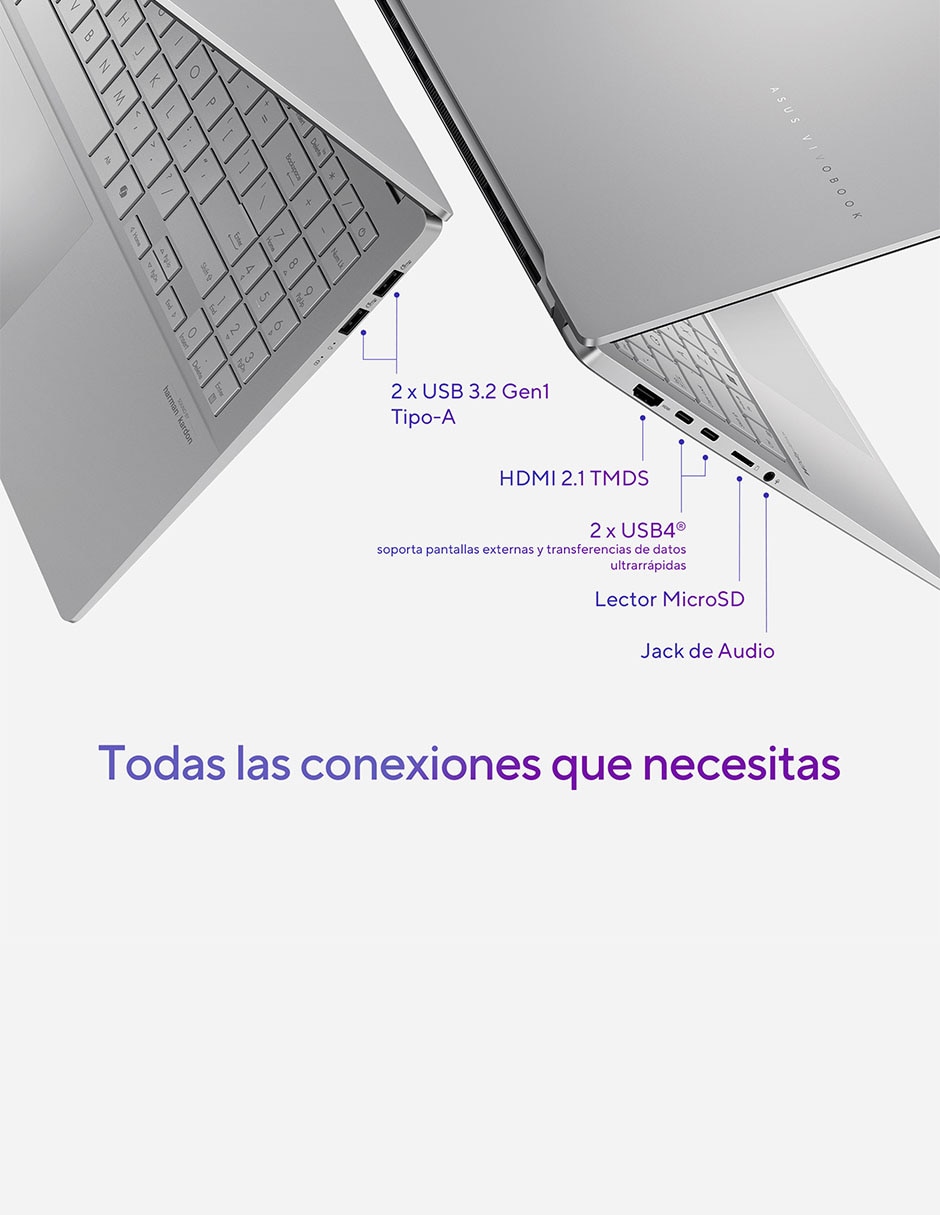 Laptop thin & light Vivobook S 15 OLED 15.6 pulgadas 3K Qualcomm Adreno 16 GB RAM 512 GB SSD 21