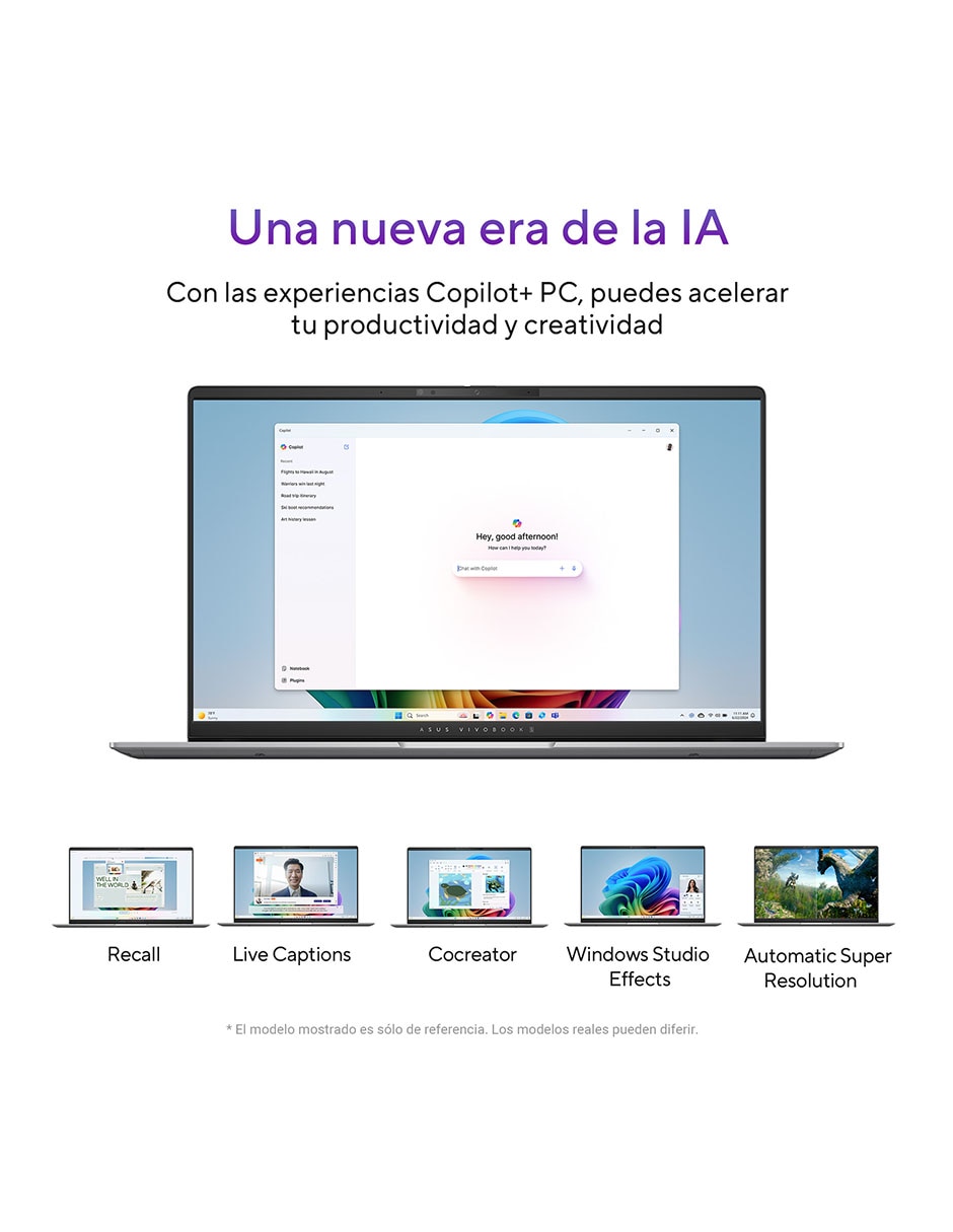 Laptop thin & light Vivobook S 15 OLED 15.6 pulgadas 3K Qualcomm Adreno 16 GB RAM 512 GB SSD 16