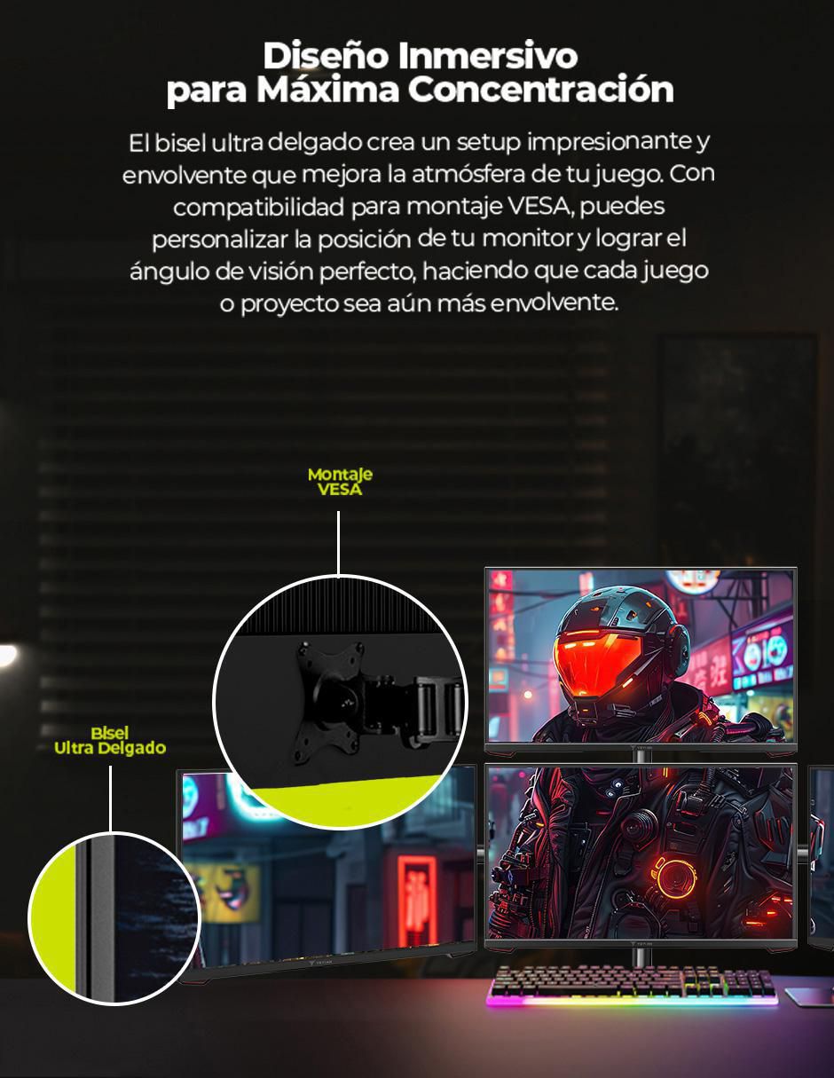 Monitor gamer Yeyian standard full HD 27 pulgadas 180HzAvanceYMF-IPF27G1