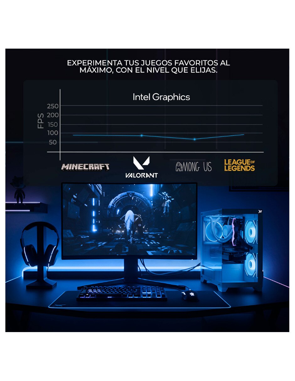 Computadora gamer XTPCI516GBHD730MUB 23.8 pulgadas Full HD Intel Core i5 Intel UHD 16 GB 500 GB 9