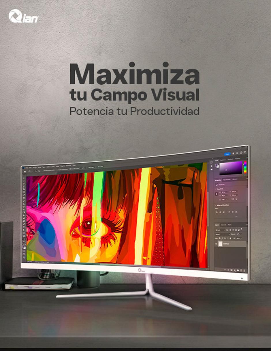 Monitor Qian standard full HD 30 pulgadas QMC-VA30-02_CURVO_2560