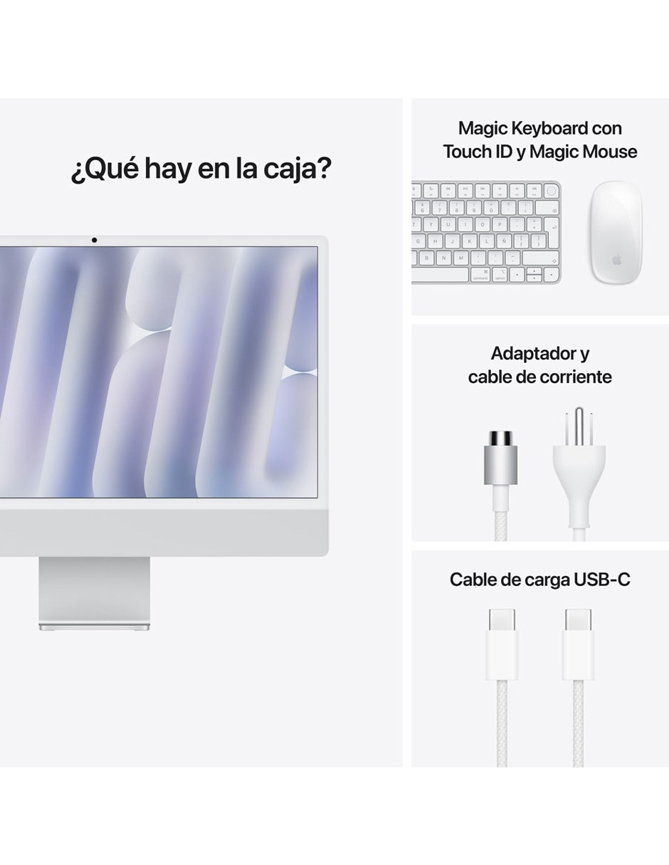 Computadora de escritorio iMac Intel Core i3 Integrada 8 GB RAM 256 GB SSD Computadora de escritorio iMac Intel Core i3 Integrada 8 GB RAM 256 GB SSD