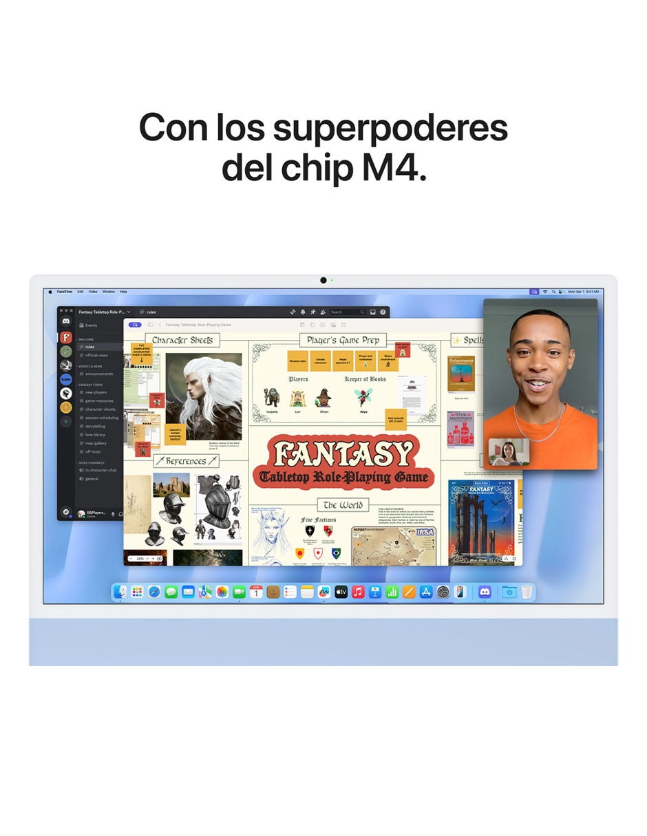 iMac 24 pulgadas M4 16 GB RAM 256 GB SSD 4