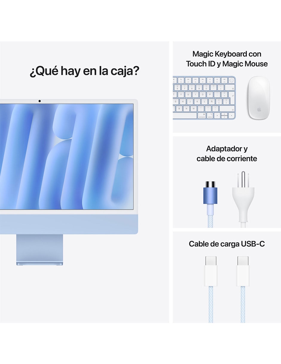 iMac 24 pulgadas M4 16 GB RAM 256 GB SSD