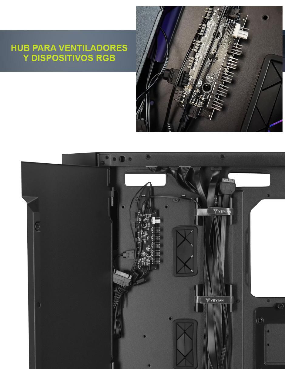Gabinete de computadora Yeyian YCF-EPMIR-X1 Mirage X