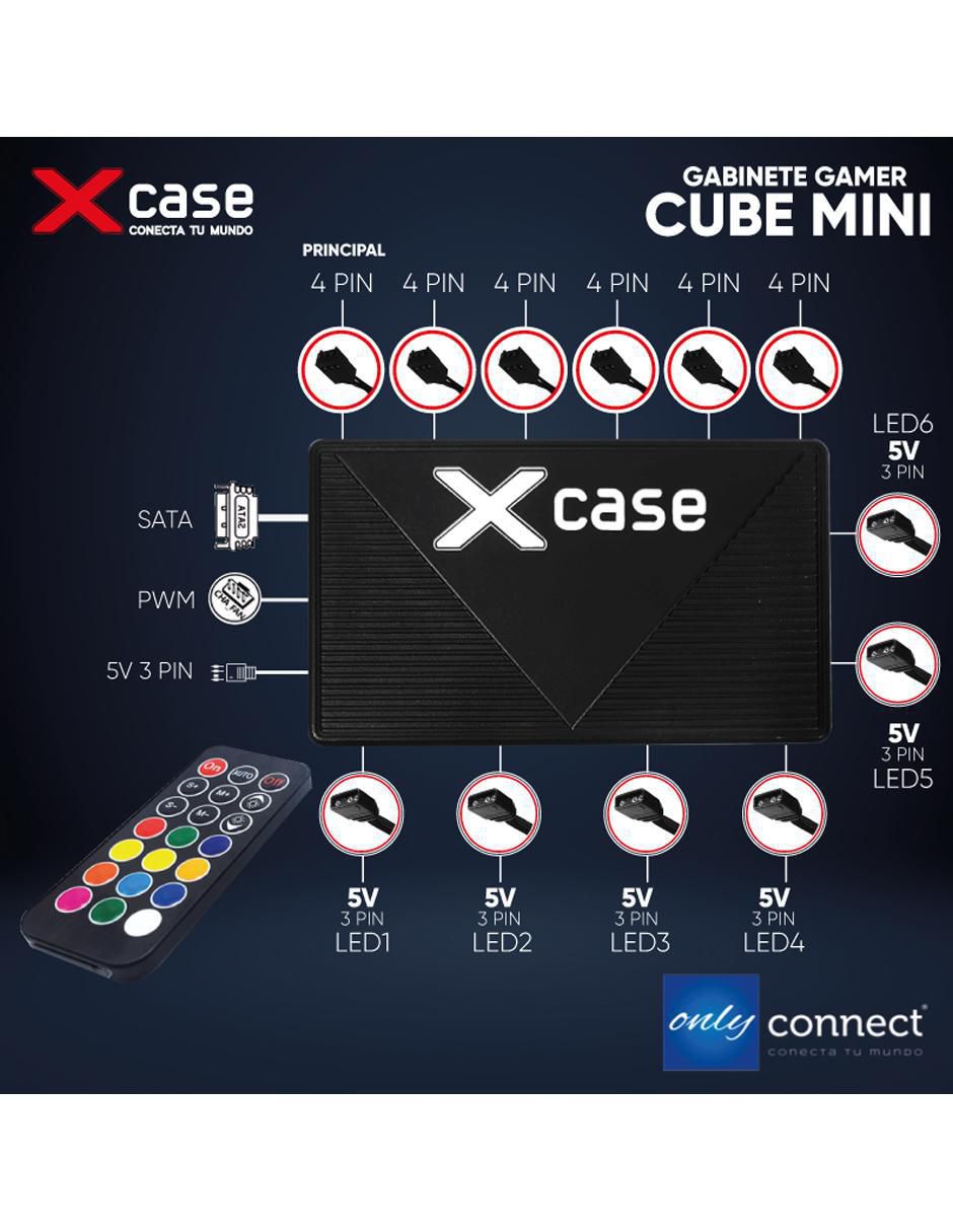 Kit de gabinete gamer Cube 7 ventiladores 7