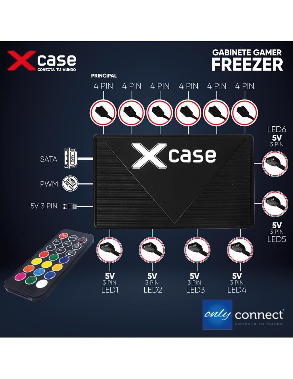 Kit de gabinete gamer Xcase Freezer 3 ventiladores