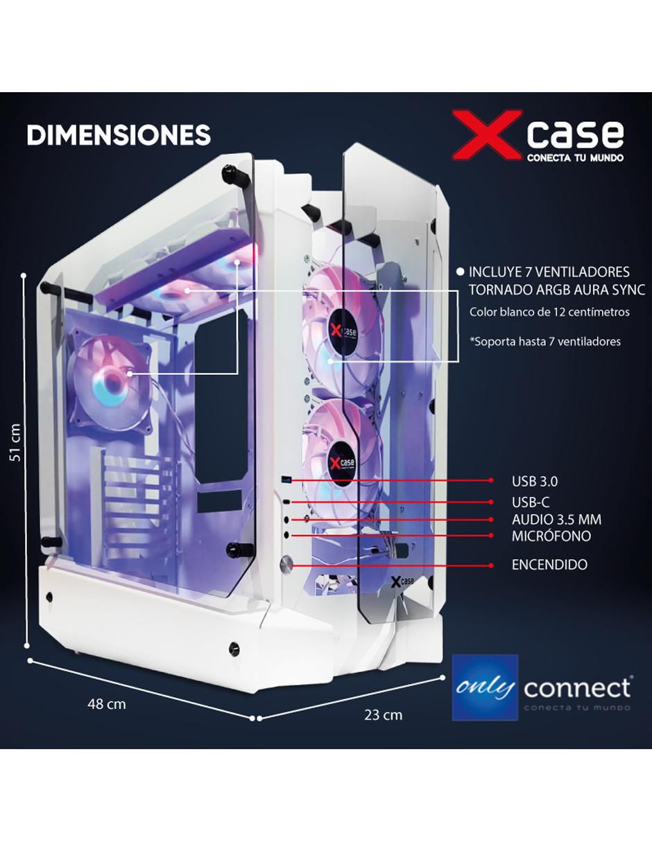 Kit de gabinete gamer Xcase Freezer 7 ventiladores