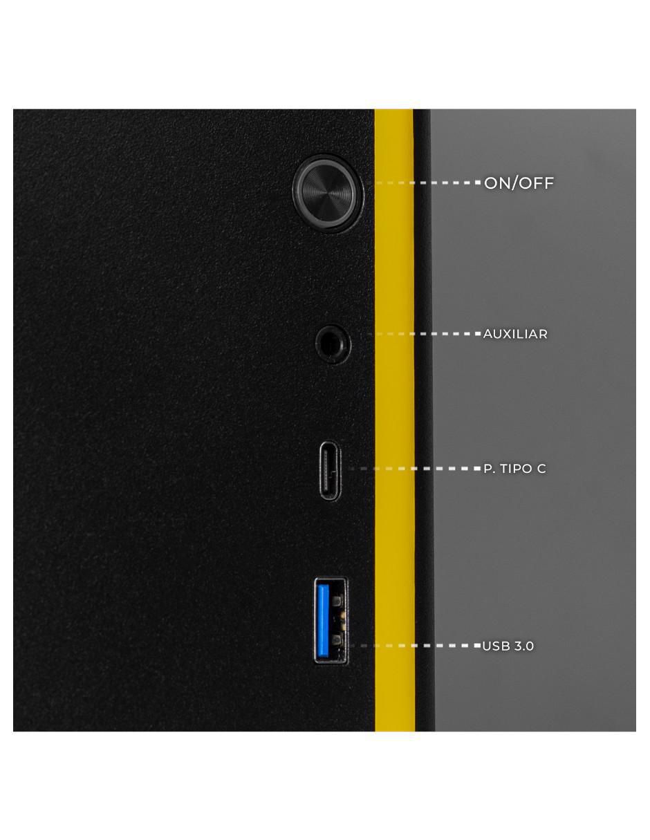 Computadora gamer Xtreme Pc Gaming XTPCR516GB4060MTB 24 pulgadas Full HD AMD Ryzen 5 NVIDIA GeForce RTX 5060 16 GB RAM 1 TB SSD