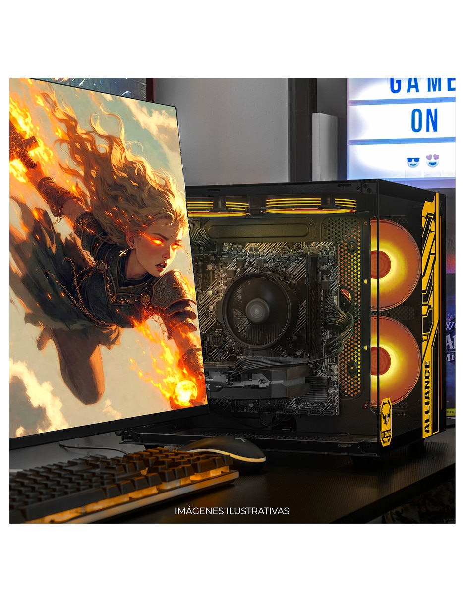Computadora gamer xtpcr516gb4060tb amd ryzen 5 nvidia geforce rtx 5060 16 gb ram 1 tb ssd