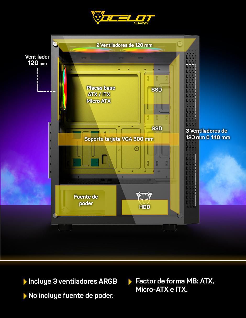 Gabinete Ocelotgaming portal-m4