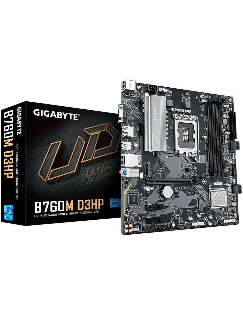 Tarjeta madre Gigabyte B760M D3Hp compatible con procesador Intel