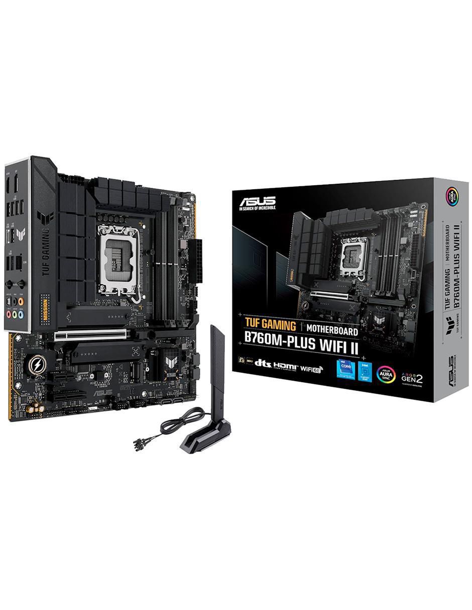 Tarjeta madre Asus TUF B760M-Plus Wifi Li compatible con procesador Intel