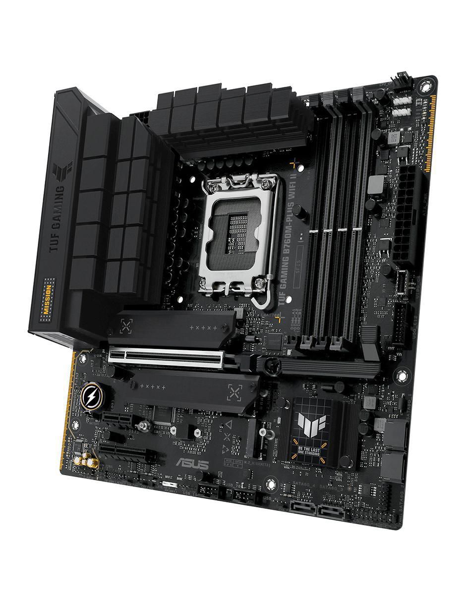 Tarjeta madre Asus TUF B760M-Plus Wifi Li compatible con procesador Intel