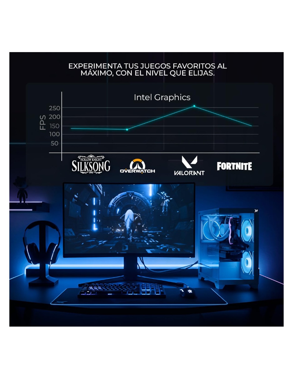 Computadora gamer XTPCI932GBHD770MDW 27 pulgadas Full HD Intel Core i9 Intel UHD 770 32 GB RAM 500 GB SSD 7