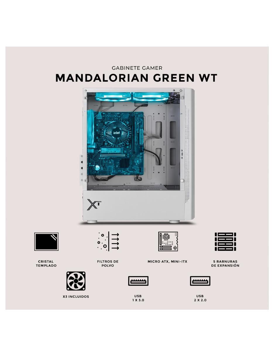 Gabinete Xtreme Pc Gaming Mandalorian Green