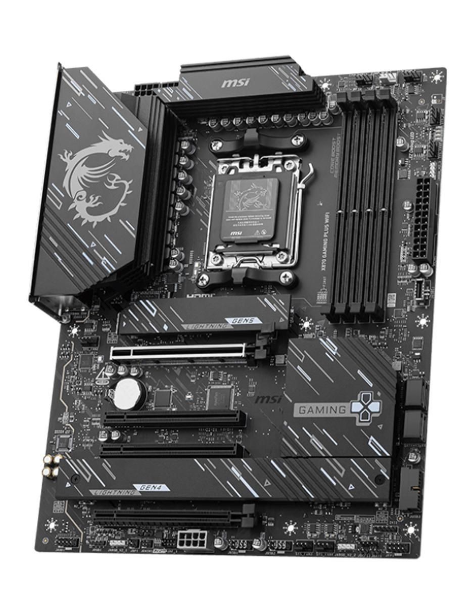 Tarjeta madre MSI X870 Gaming Plus compatible con procesador AMD