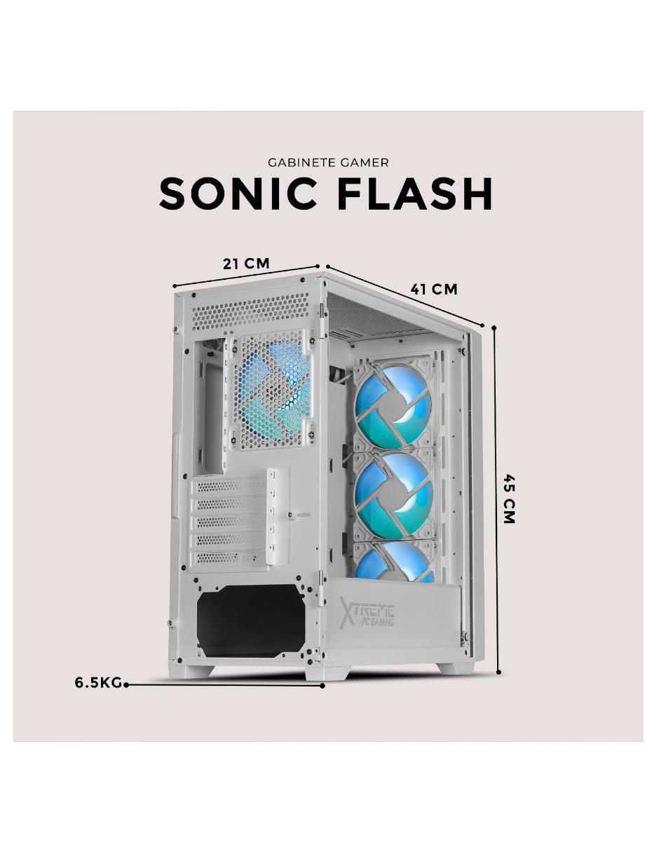 Gabinete Xtreme Pc Gaming Sonic Flash Edition
