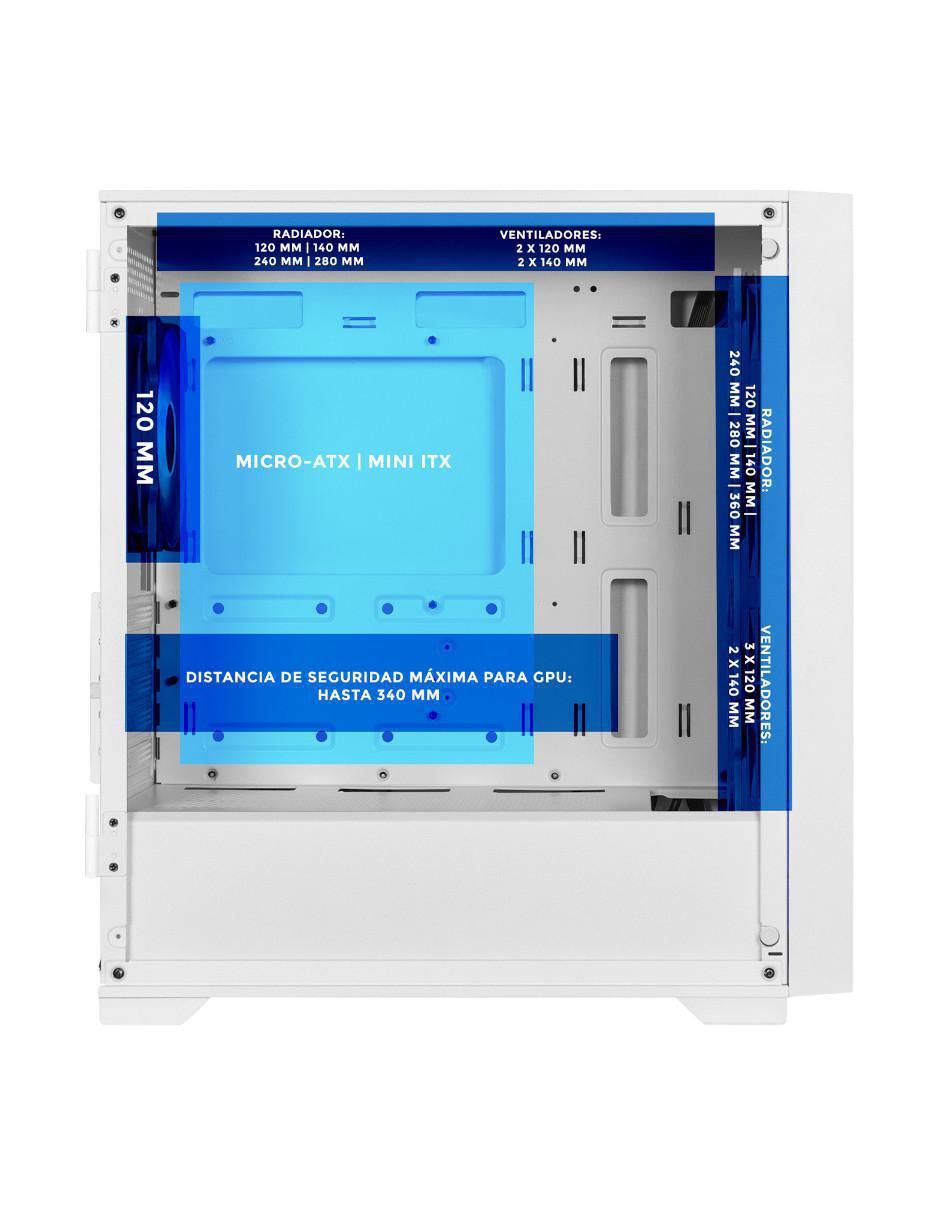 Gabinete Xtreme Pc Gaming Sonic Flash Edition