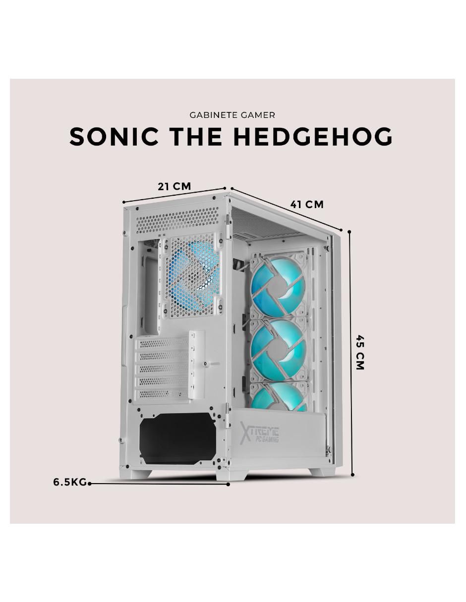 Gabinete Xtreme Pc Gaming Sonic Hedgehog Edition