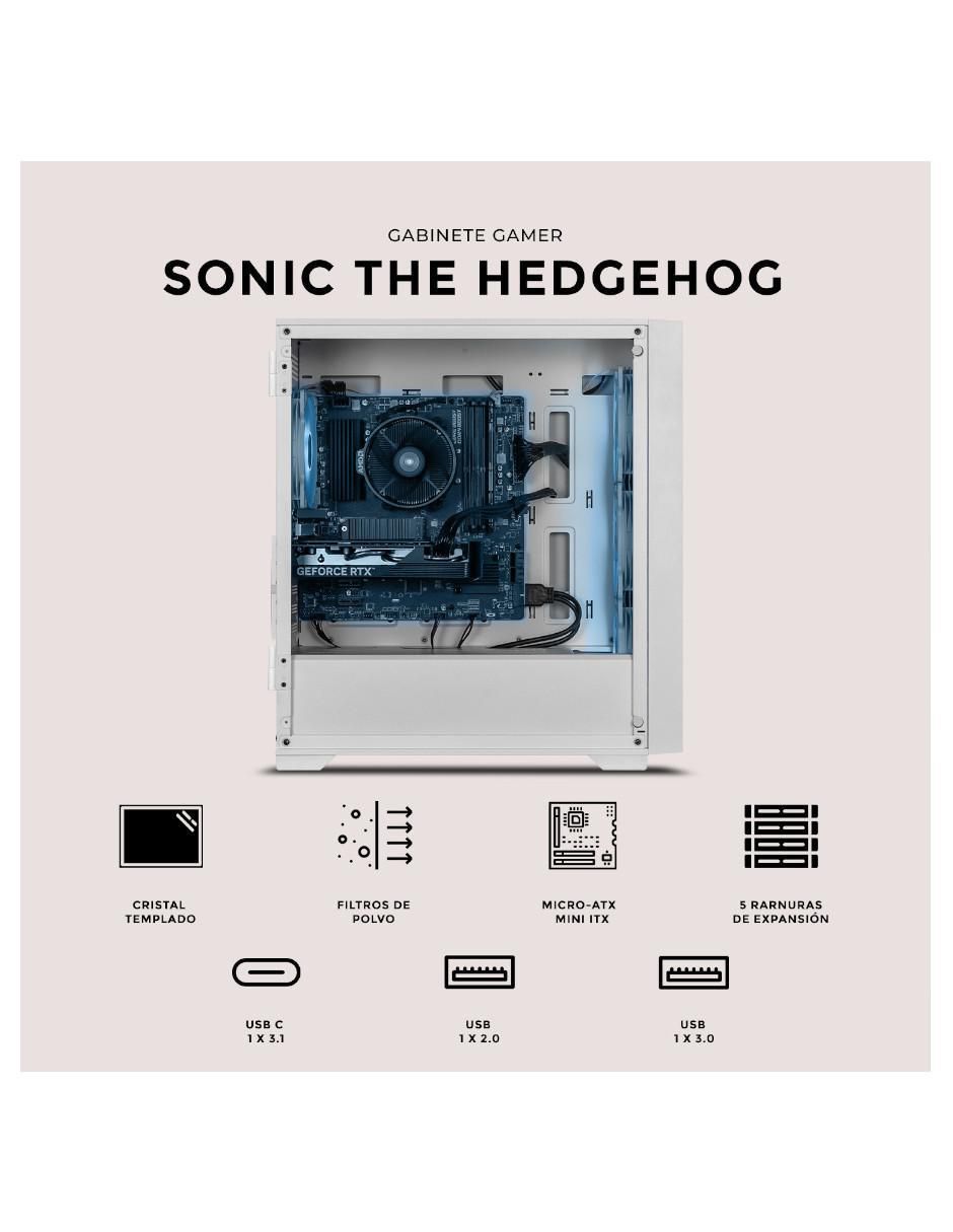 Gabinete Xtreme Pc Gaming Sonic Hedgehog Edition
