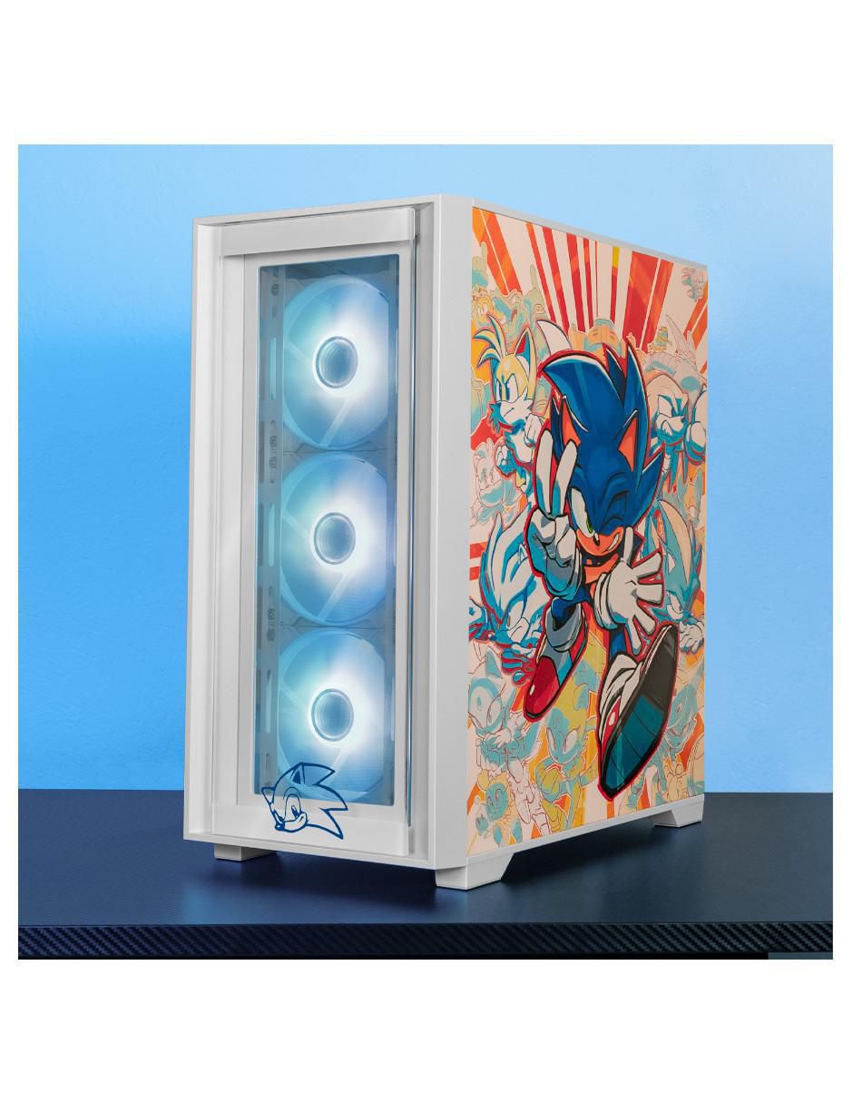 Gabinete Xtreme Pc Gaming Sonic Hedgehog Edition