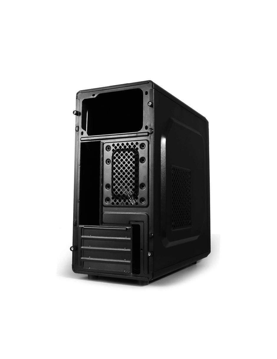 Gabinete Xcase Piano Black con fuente