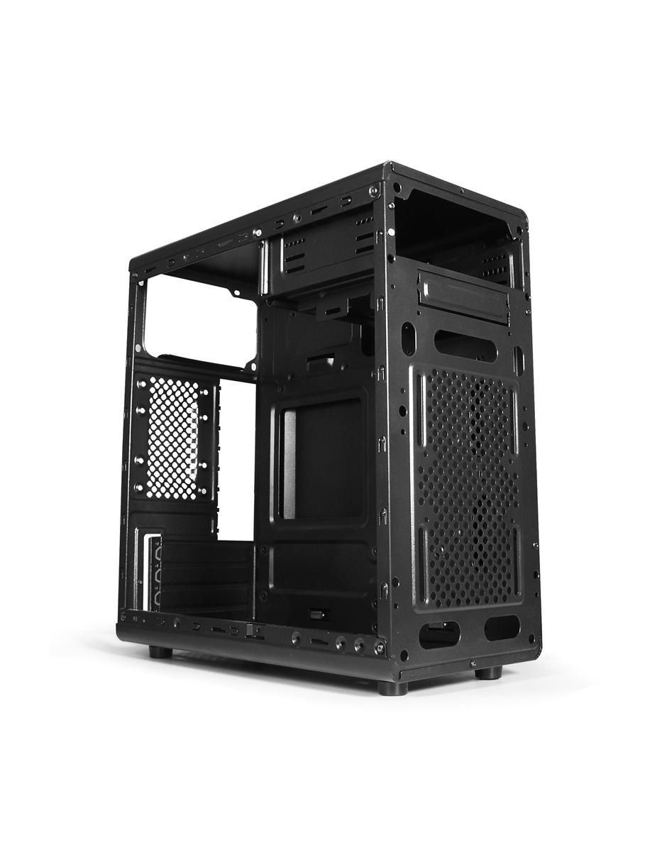 Gabinete Xcase Piano Black con fuente
