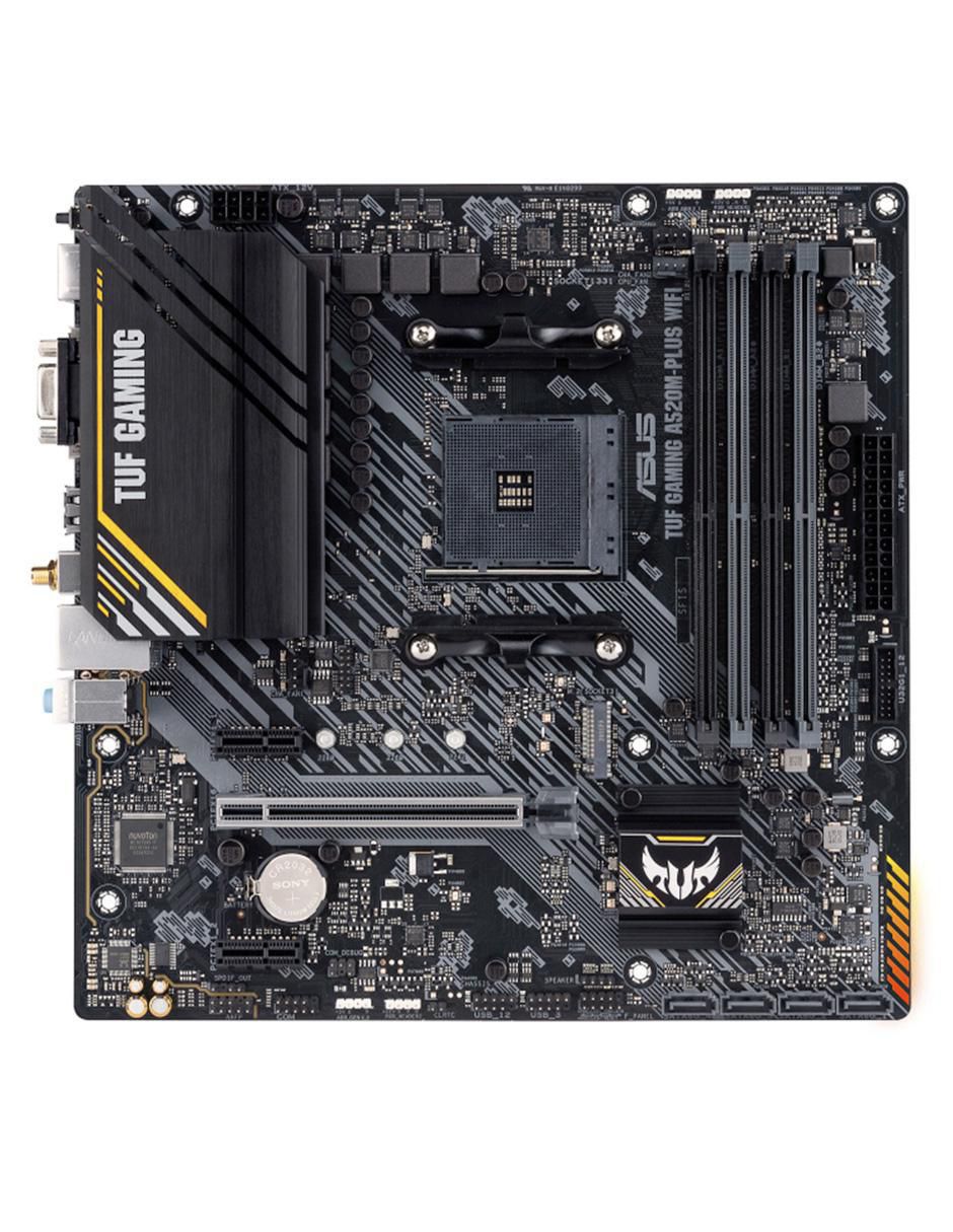 Tarjeta madre TUF Gaming A520M Plus compatible con procesador AMD Tarjeta madre TUF Gaming A520M Plus compatible con procesador AMD