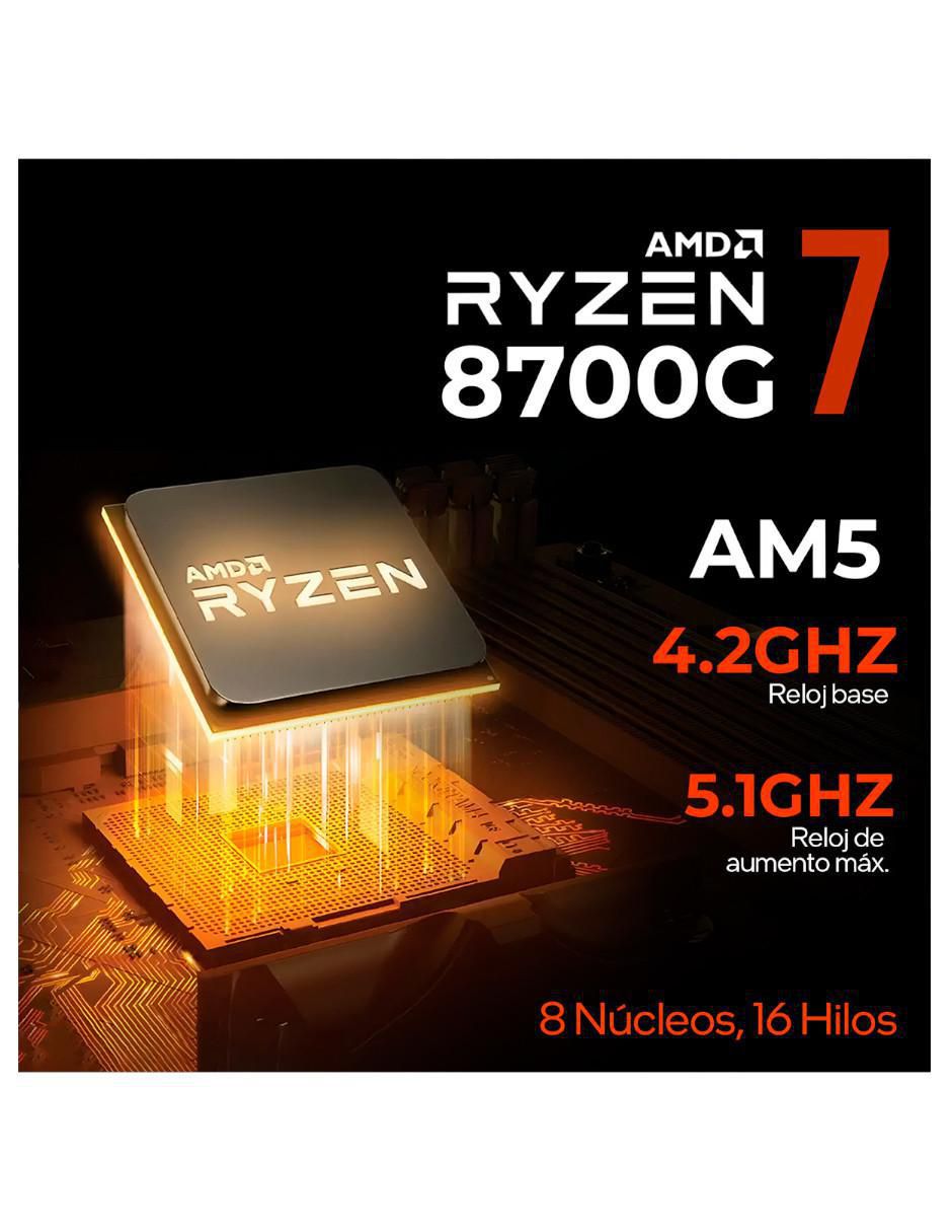 Computadora gamer XTPCR732GB5780MMDP 27 pulgadas Full HD AMD Ryzen 7 AMD Radeon 780M 16 GB RAM 500 GB SSD 6