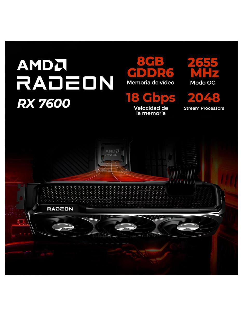 Computadora gamer Xtreme Pc Gaming XTPCR732GBRX7600SD AMD Ryzen 7 AMD Radeon RX 9060 16 GB RAM 1 TB SSD