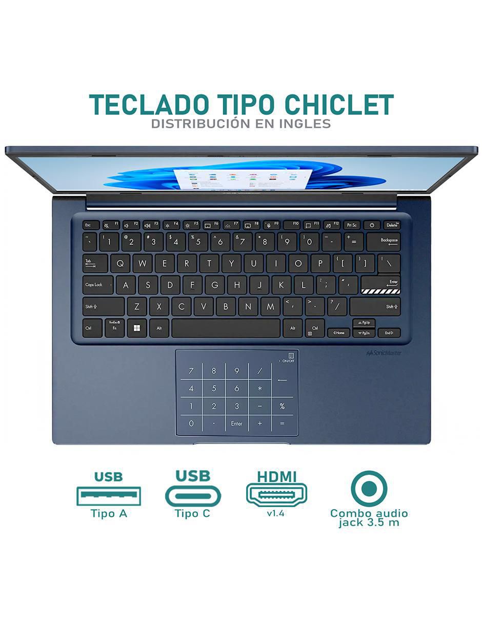 Laptop Vivobook 14 14 pulgadas Full HD Intel Core i3 Intel UHD 16 GB RAM 512 GB 4