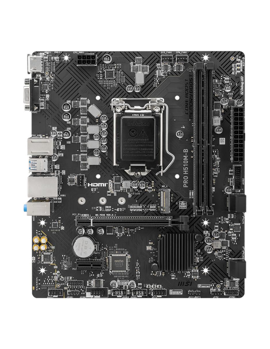 Tarjeta madre Pro H510M-B II compatible con procesador Intel 1