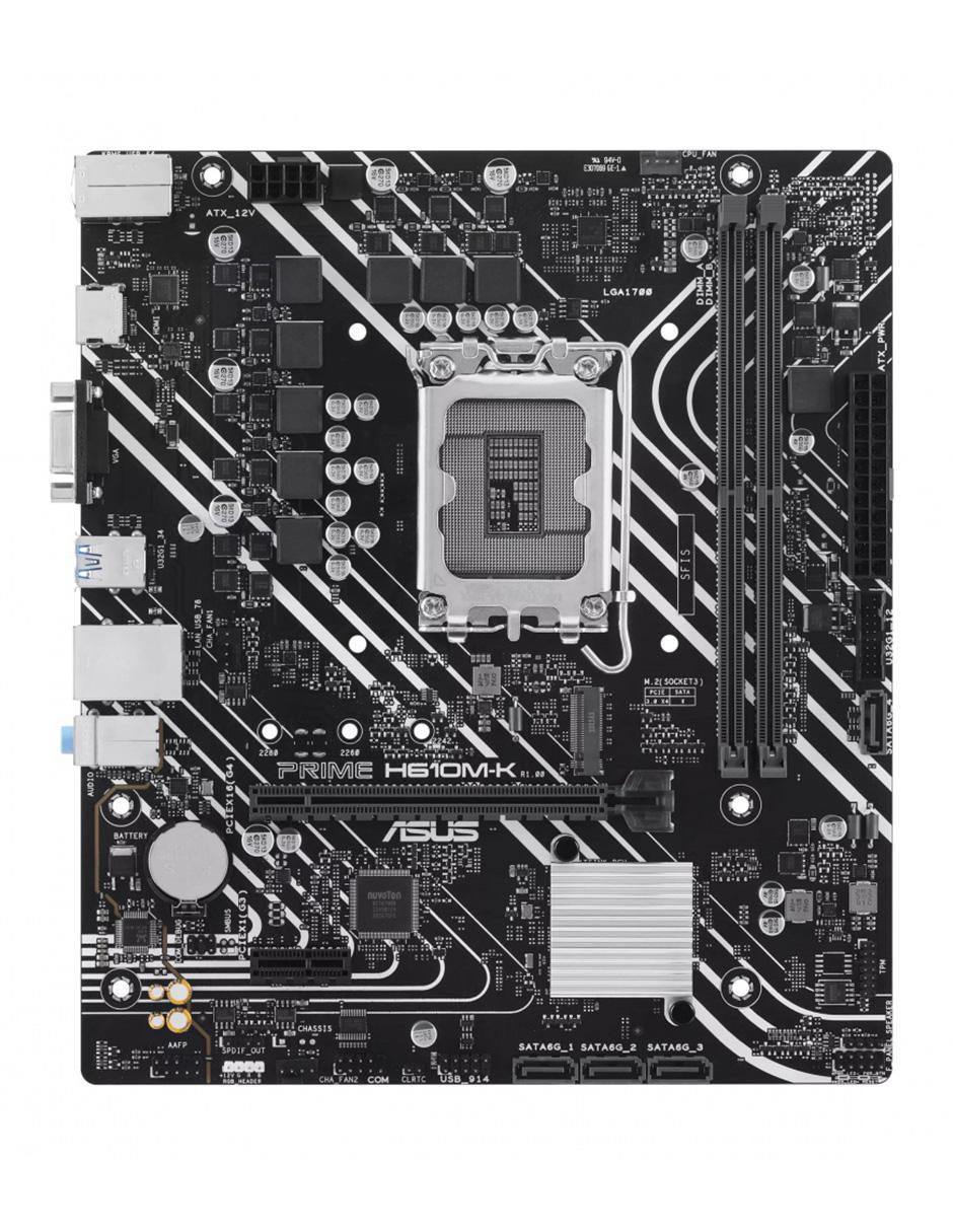 Tarjeta madre H610M-K 90MB1GA0-M0EAY compatible con procesador Intel Tarjeta madre H610M-K 90MB1GA0-M0EAY compatible con procesador Intel
