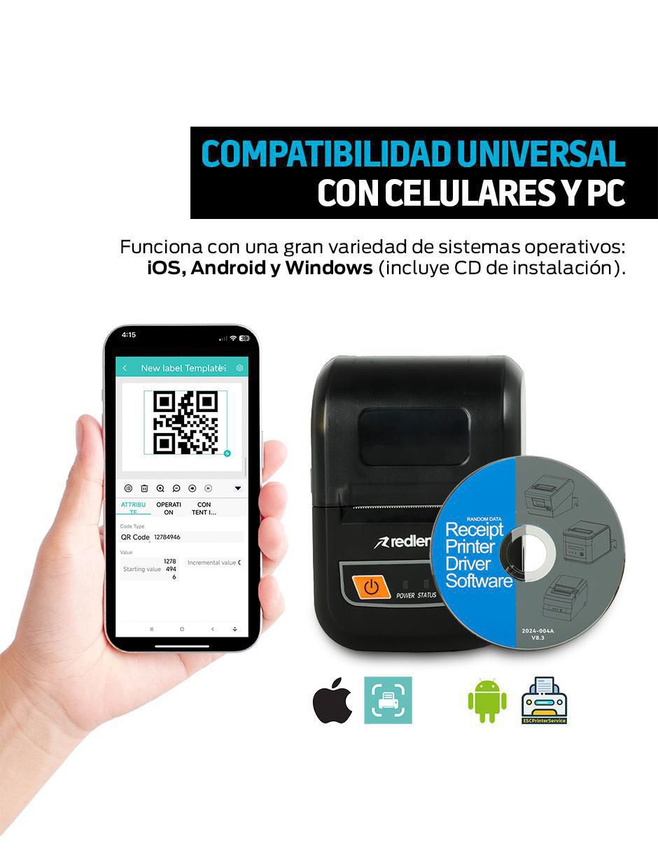 Impresora térmica Redlemon