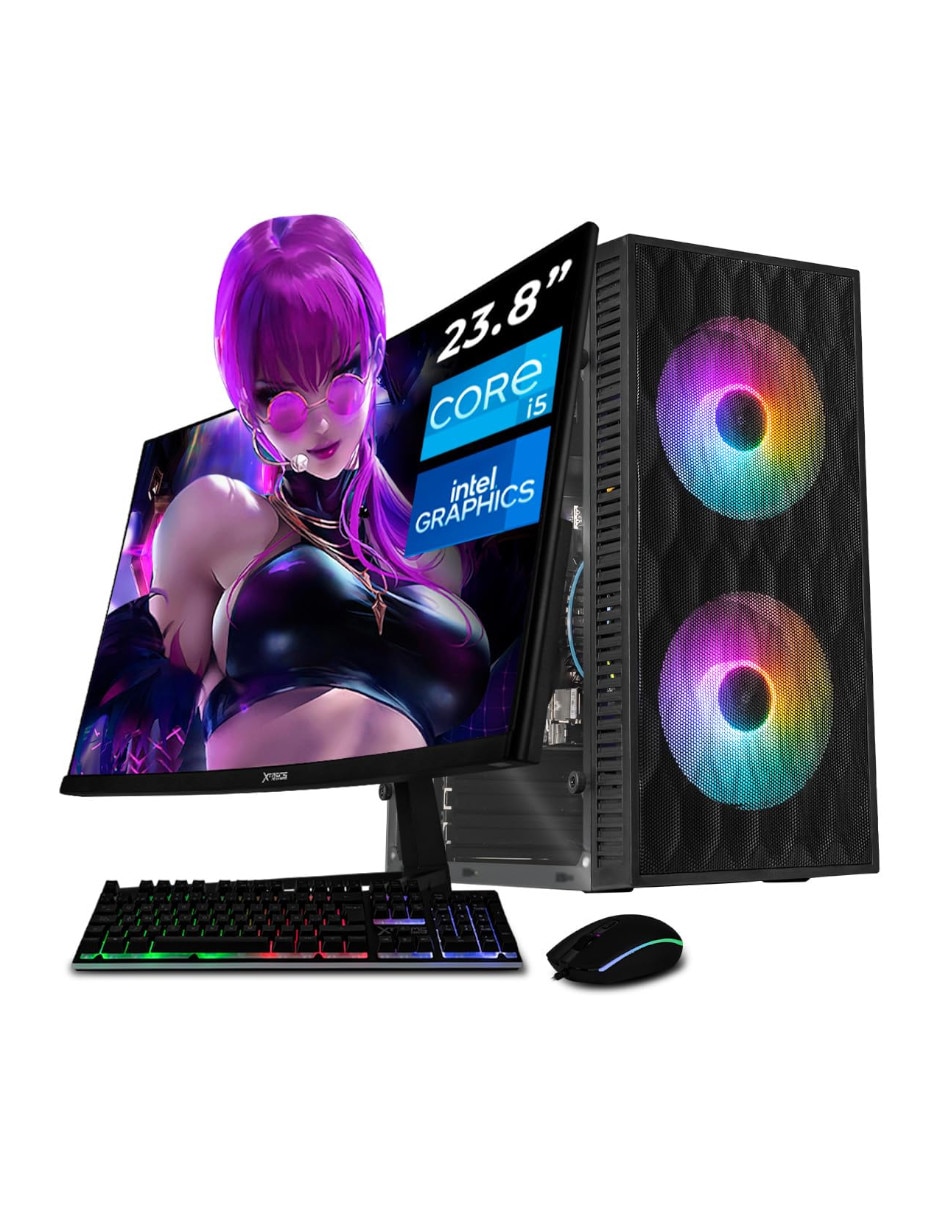 Computadora gamer XTACI516GBHD730MFB 23.8 pulgadas Full HD Intel Core i5 Intel UHD Graphics 730 16 GB RAM 1 TB SSD 1
