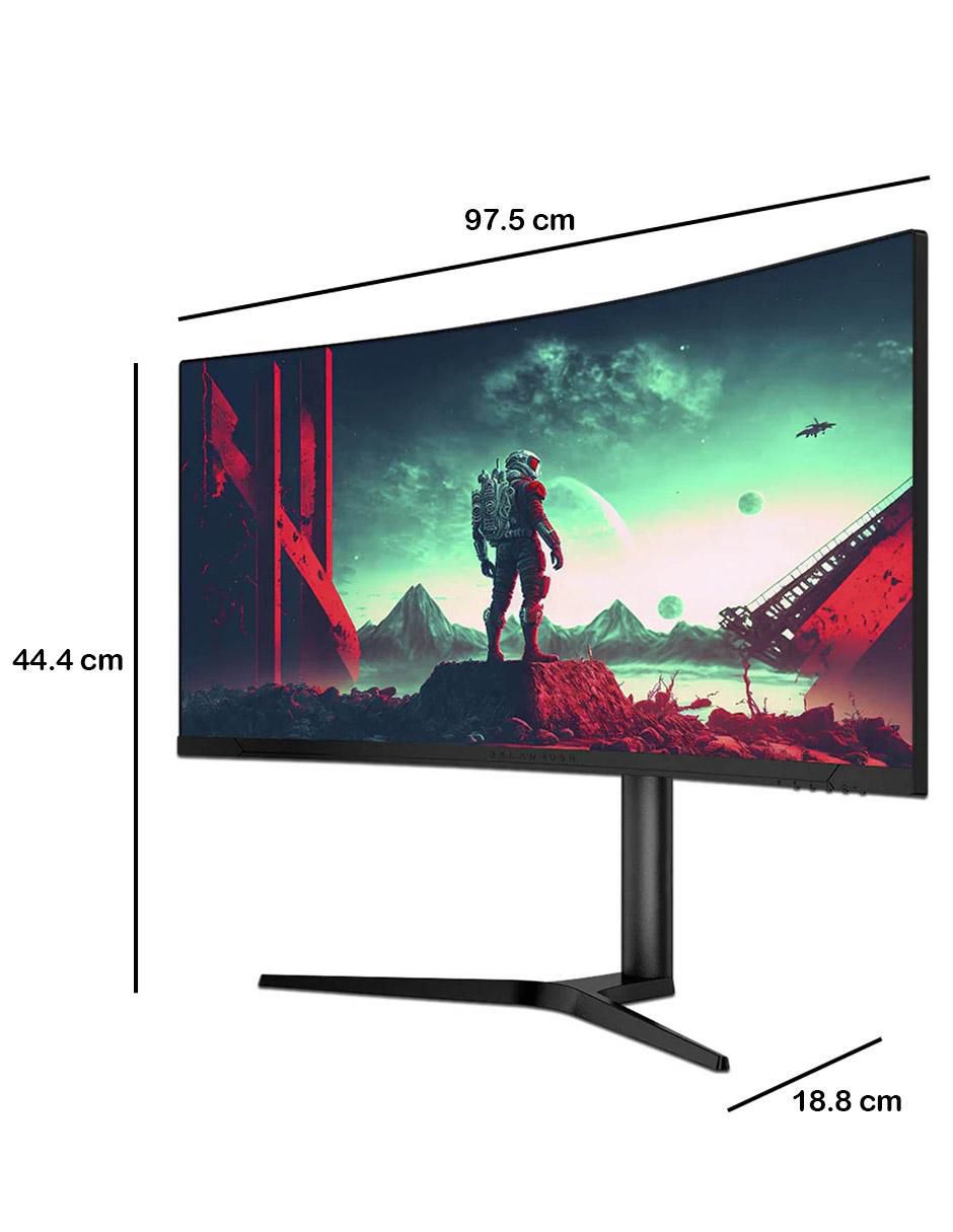 Monitor gamer Balam Rush Extreme Earth Plus MGM34C standard WQHD 34 pulgadas BR-939416