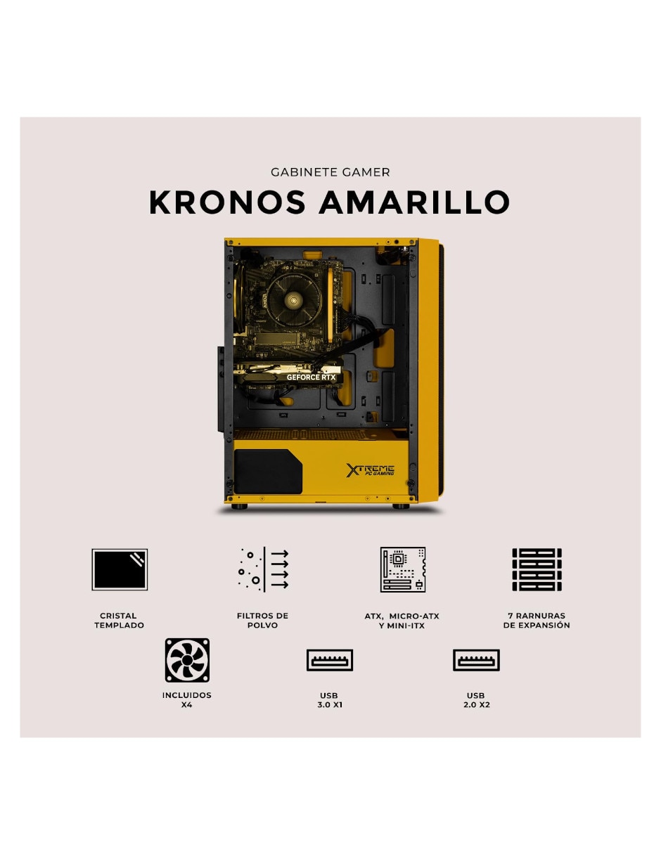 Gabinete Xtreme PC Gaming Kronos