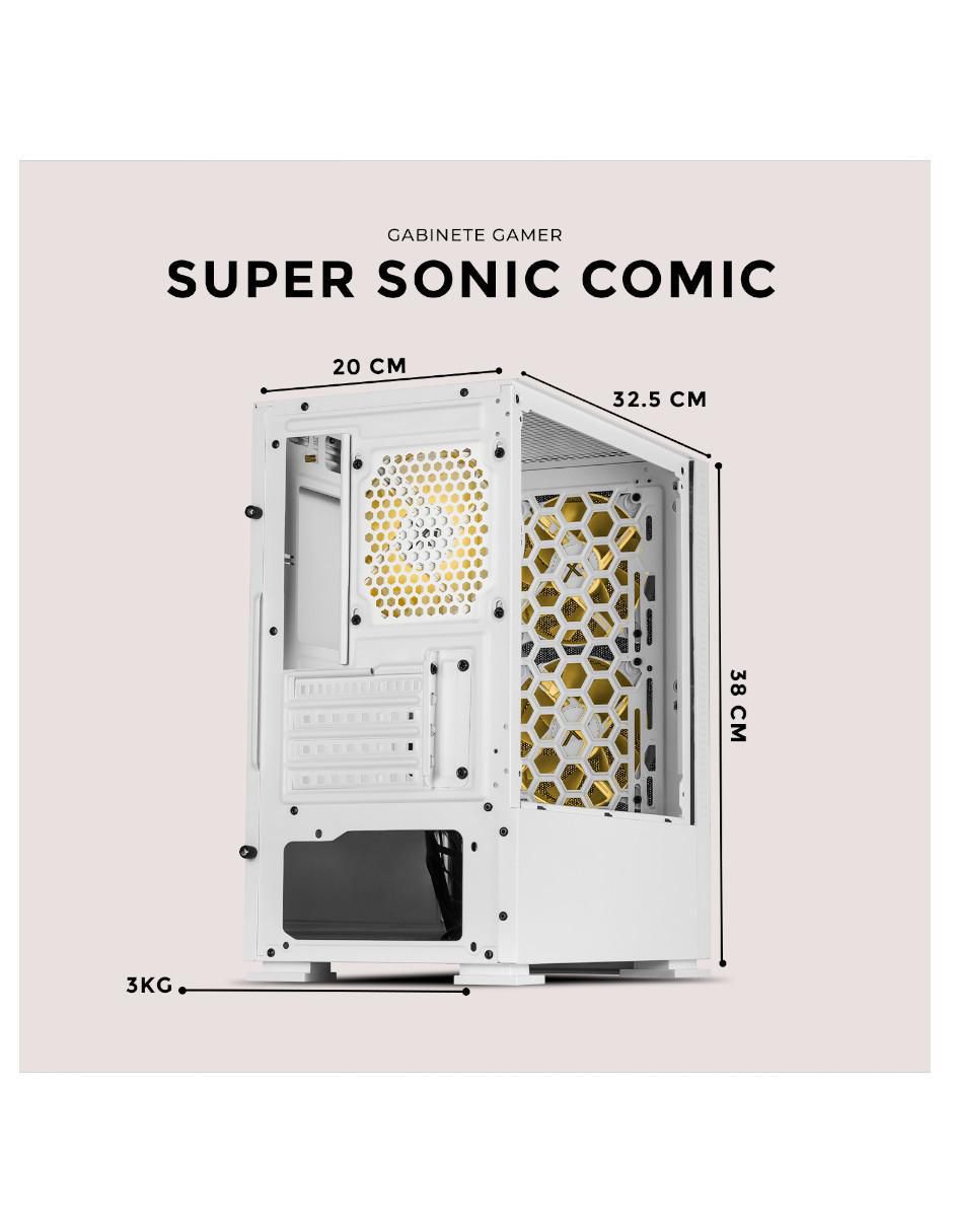 Gabinete Xtreme Pc Gaming Super Sonic Comic