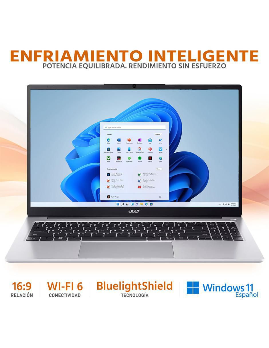 Laptop aspire 3 15.6 pulgadas Full HD AMD Ryzen 7 AMD Radeon 16 GB RAM1 TB SSD 3